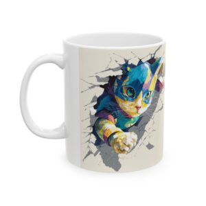 My Hero Has Paws – Ceramic Mug for Cat Lovers (11oz & 15oz)