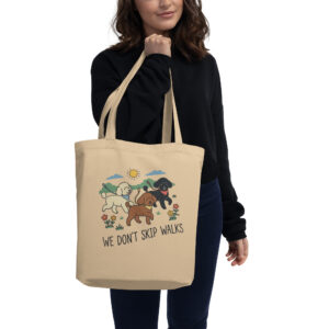 We Don't Skip Walks — Poodle Pack Tote Bag